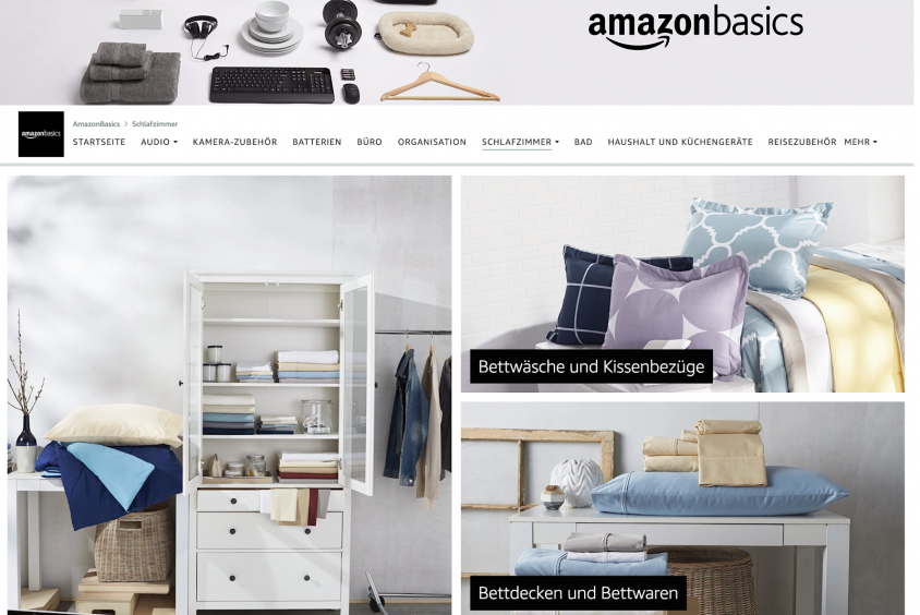 Prekės parduotuvė Amazon Basics pavyzdys 2