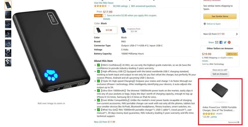 amazon szponzorált hirdetések