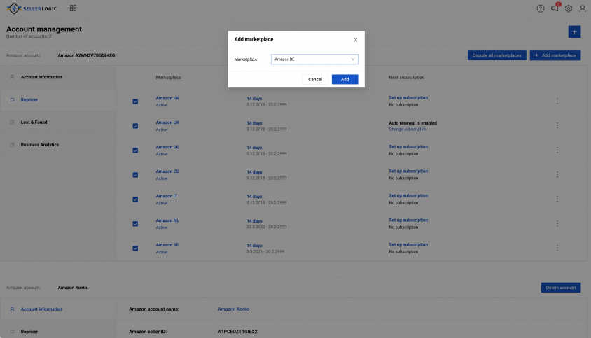 Amazon în Belgia: Noua piață pentru SELLERLOGIC Software