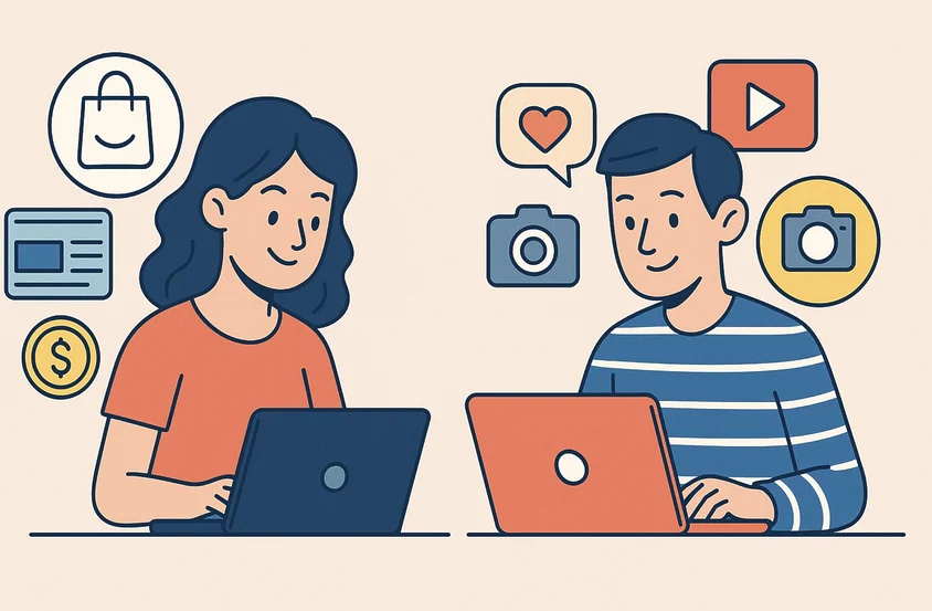 Amazon Associate vs Influencer. Míg az influencerek többet kereshetnek, az associates könnyebben építhetnek örökzöld tartalmat.