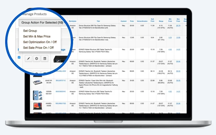 Amazon Repricer product groups